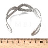 25.5MM 304 Stainless Steel Hollow Leaf Wide Cuff Bangles for Women SA-CBAB767-29P-5