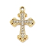 Alloy Rhinestone Pendants FIND-U026-26G-1