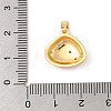 Brass Micro Pave Cubic Zirconia Pendants KK-R100-12G-01-3