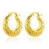 European Style Heart Stud Earrings Gold Plated Stainless Steel Women's Jewelry YA6895-4-1