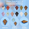 Unicraftale 12Pcs 12 Styles Natural Gemstone Pendants G-UN0001-21-5
