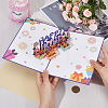 Rectangle Word Happy Birthday Pop Up Paper Greeting Card DIY-WH0430-050-3