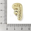 Rack Plating Brass Micro Pave Clear Cubic Zirconia Pendants X-KK-R163-05F-G-3