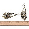 Vintage Bohemian Tassel Alloy & Resin Beaded Chandelier Earrings EJEW-G466-03AB-3