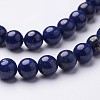 Dyed Grade A Natural Lapis Lazuli Beads Strands X-GSR8mmC123-3