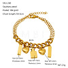 Valentine's Day 304 Stainless Steel Charm Bracelets FS-WGE53E0-08-1