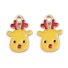 Christmas Alloy Enamel Pendants FIND-I067-02KCG-02A-1