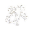 Silver Color Plated Alloy Letter Pendants LS-PALLOY-J718-01S-Y-2