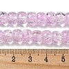 Transparent Spray Painting Crackle Glass Beads Strands GLAA-NH0001-05B-4