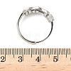 Brass Rotating Finger Rings for Women RJEW-C132-01D-P-3