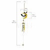 Halloween Bat Alloy & Iron & Eanmel Wind Chime PW-WG4993F-01-1