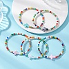 Glass Beaded Bracelets BJEW-JB13021-1