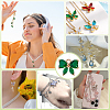 12Pcs Brass Glass Charms KK-PH0013-43B-5