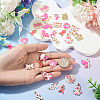 50Pcs 10 Styles Alloy Enamel Pendants ENAM-TA0003-90-7
