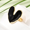 304 Stainless Steel Enamel Cuff Open Rings SA-CBA369F-02G-01-3