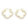 Brass Hoop Earrings for Women EJEW-A168-15G-4