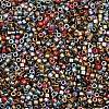 Matte Metallic Colours Glass Cylinder Seed Beads EGLA-K064-03-2
