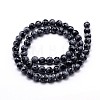 Natural Snowflake Obsidian Round Bead Strands G-J303-09-8mm-2