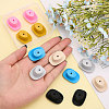 12Pcs 6 Colors Food Grade Eco-Friendly Silicone Beads SIL-CA0002-23-5