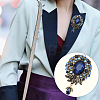 1Pc Teardrop Retro Alloy Rhinestone Brooches for Women JEWB-SP0001-17B-7