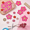 100Pcs 4 Colors Polyester Embroider Thread Iron on/Sew On Patches PATC-AR0001-19-4
