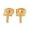 304 Stainless Steel Stud Earrings EJEW-I311-01C-G-1