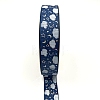 Silver Hot Stamping Cloud Moon Star Pattern Polyester Grosgrain Ribbons PW-WG81770-01-1