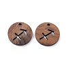 Walnut Wood Laser Cut Pendants WOOD-Q051-06E-1