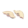 Alloy with Enamel Split Pendants PALLOY-Q466-05G-02-2