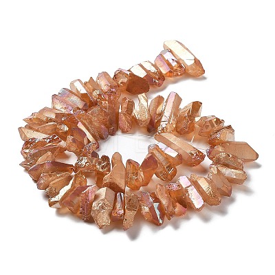 Natural Quartz Crystal Points Beads Strands G-K181-B26-1