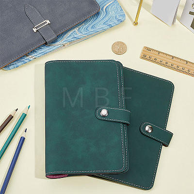 2Pcs Rectangle Imitation Leather Loose-leaf Notebook Book Covers AJEW-CL0006-28-1