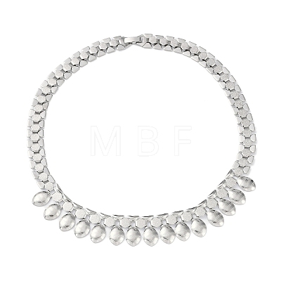 304 Stainless Steel Bib Necklaces for Men  NJEW-Q340-08P-01-1
