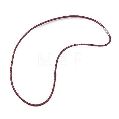 3MM Punk Rock Round Braided Leather Cord Necklaces NJEW-JN05861-01-1