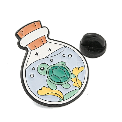 Aquarium Alloy Badges JEWB-M041-01C-1