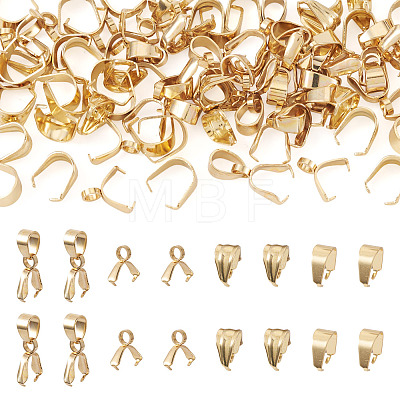 201 Stainless Steel Snap on Bails & Ice Pick Pinch Bails & Pendant Pinch Bails STAS-TA0006-34-1