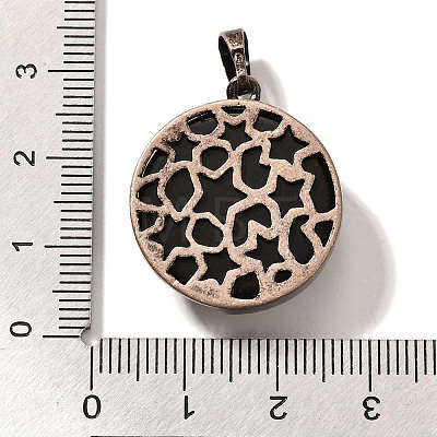 Natural Obsidian Pendants G-P560-01R-10-1