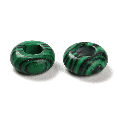 Synthetic Malachite European Beads G-R488-02K-1