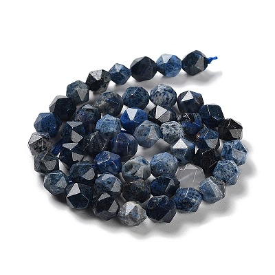 Natural Dumortierite Quartz Beads Strands G-G030-A04-02-1