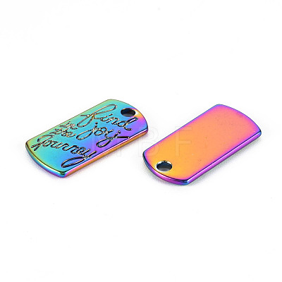Rainbow Color Alloy Pendants PALLOY-S180-230-NR-1