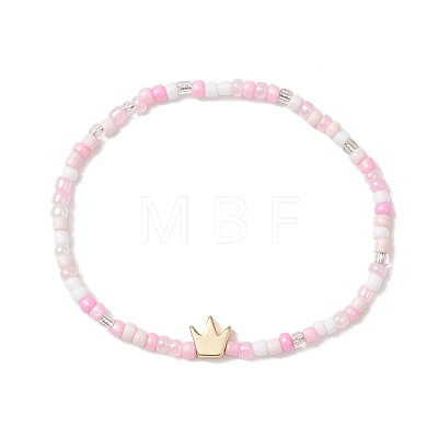 3Pcs Glass Seed Beaded Stretch Bracelets BJEW-MZ00298-1