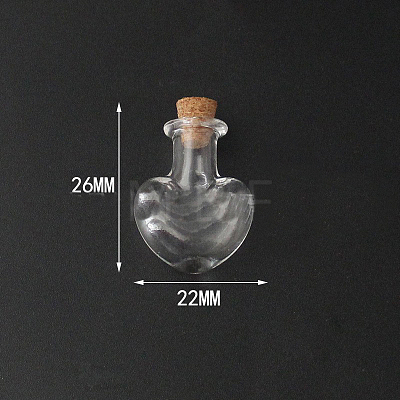 Mini High Borosilicate Glass Bottle Bead Containers X1-BOTT-PW0001-261J-1