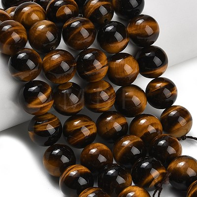 Natural Tiger Eye Beads Strands G-C293-A01-16mm-1