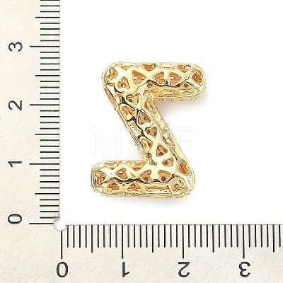 Rack Plating Brass Micro Pave Cubic Zirconia Pendants KK-Q790-01Z-G-1