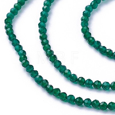 Faceted Glass Beads Strands G-F619-09C-2mm-1