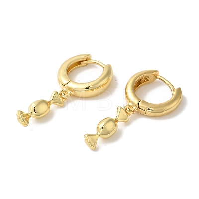 Rack Plating Brass Hoop Earrings EJEW-B062-45G-1