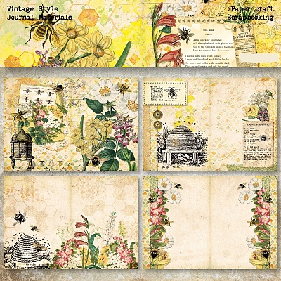 Flower Theme Paper Scrapbook Paper SCRA-PW0010-29-1
