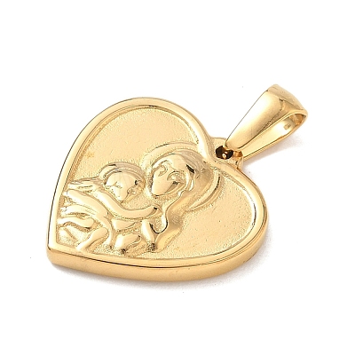 304 Stainless Steel Pendants STAS-D207-17G-1