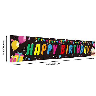 Polyester Hanging Banners Children Birthday AJEW-WH0190-003-1