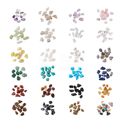 Natural & Synthetic Mixed Gemstone Beads G-TA0001-17-1