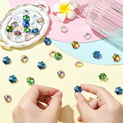 30Pcs Electroplated Glass Charms EGLA-YW0005-23-1